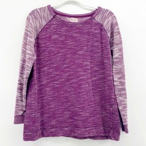 Champion Sweatshirt Womens Medium Raglan Sweater Sporty Casual Athleisure Cozy